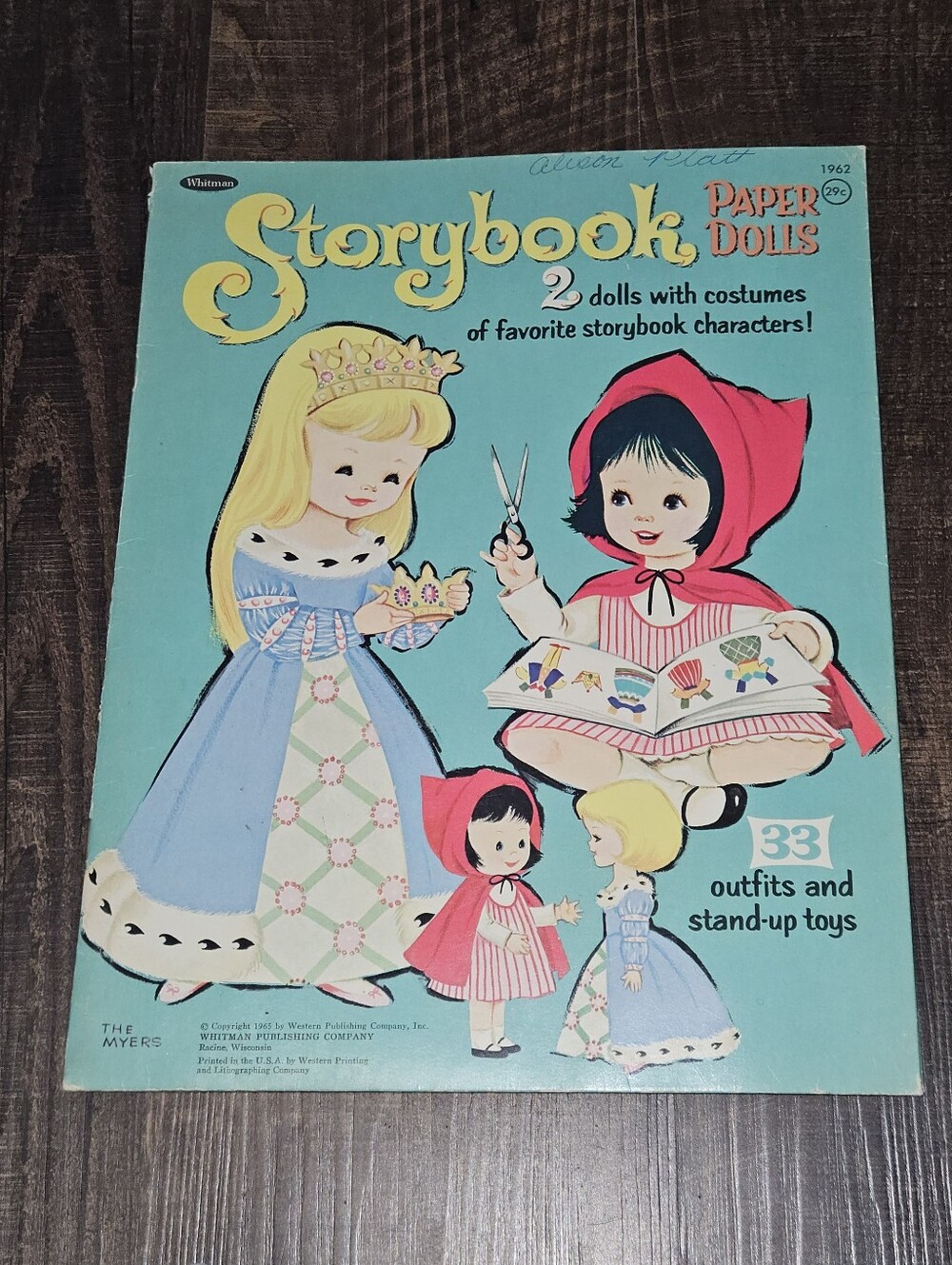 Vintage Storybook 2 Paper Dolls